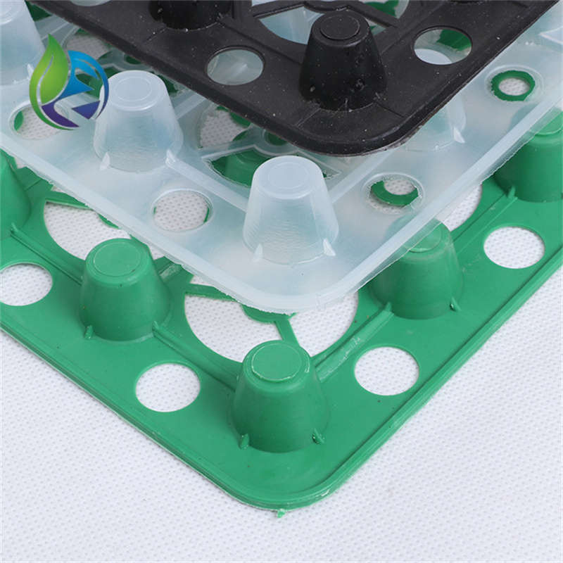 Water storage drainage membranes