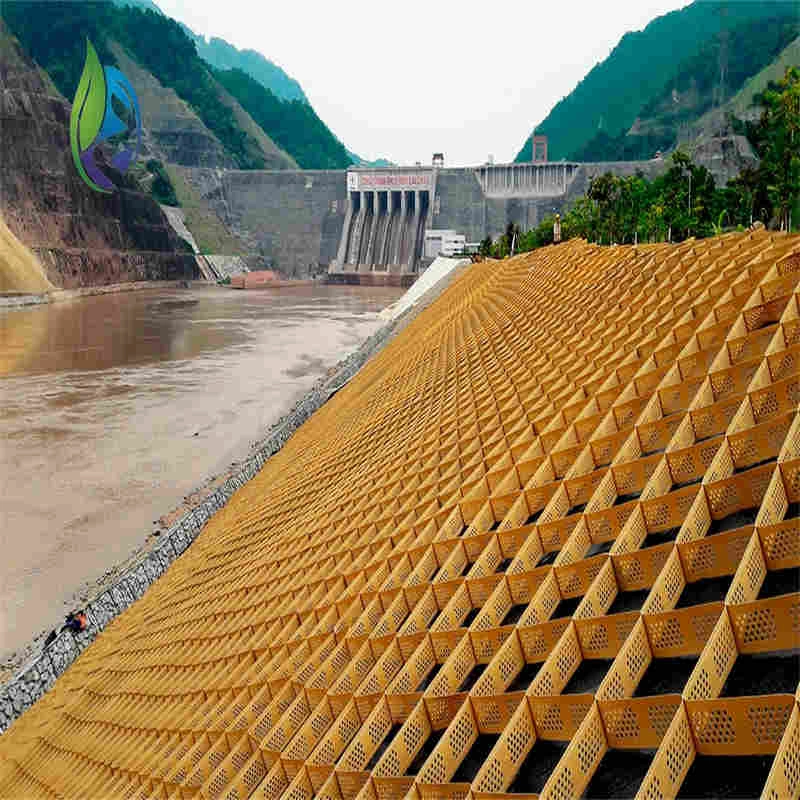 HDPE geocell road stabilization cellular confinement system